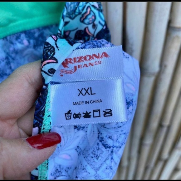 Xhilaration Boho Halter Braided Blue Tankini - Picture 6 of 9